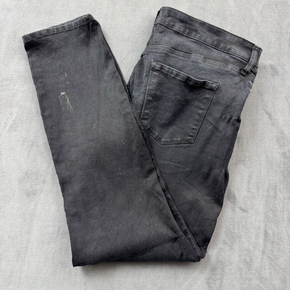 STS Blue Skinny Jeans Black Denim Size 33 Faded Wash Slim Fit Pants